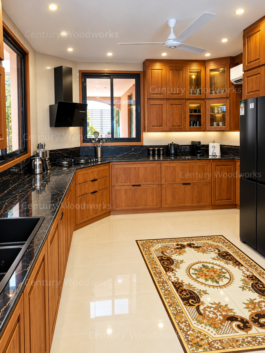 Mvule U-Shape Kitchen Cabinets — Kitchen Cabinets